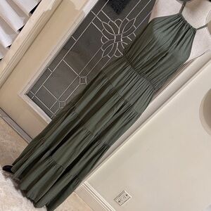 Chic Forest Green Maxi Dress